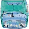 Close Caboo daugkartinės sauskelnės V2 Mėlyna Puffin, 3 –16 kg, 1vnt.