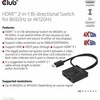 „Club 3D Club3D“ HDMI jungiklis „du viename“ dvikryptis 8K60Hz/4K120Hz UHD mažmeninė prekyba