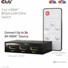 Club 3D Club3D jungiklis 1:3 HDMI 8K60Hz/4K120Hz, 3 portai