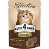 Club 4 Paws Selection konservai katėms su triušiena ir kalakutiena padaže, 80 g