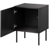 Cama Meble Bedside table 2 pcs. SIENA 44.5x40x59 juodas matt
