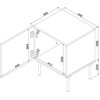 Cama Meble Bedside table 2 pcs. SIENA 44.5x40x59 juodas matt