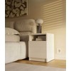 Top E Shop GALAX 30/1D Baltas BEDSIDE TABLE
