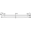 Cn Spoke AERO424 šuoliai 2.00.9 * 2.2-2.0 nerūdijančio plieno 302mm juoda 36 vienetų.