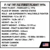 Cobi Klocki F-16 pirmojo skrydžio blokai 375 vienetai
