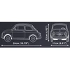 Cobi COBI Fiat 500 Abarth Executive Edition, statybinis žaislas (mastas: 1:12)