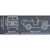 Cobi 24517 Jeep Willys CJ-2A