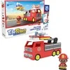 TileTown Tile Town - Fire Truck, Magnetic Building and Play Set with Light and Sound (90314)