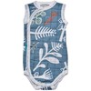 Cocoon Sale! Lodger Romper Botanimal cotton sleeveless bodysuit Ocean 68 cm RF 074_68