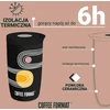 „Coffee Format“ termo puodelis, 350 ml – mėlynas su užrašu