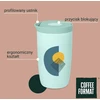 „Coffee Format“ termo puodelis, 350 ml – mėlynas su užrašu