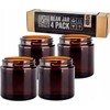 Kavamalė Comandante Comandante Bean Jar Brown Glass - Ruda słoik na zmieloną kawę - 4 sztuki