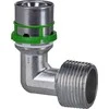 Comap Alkūnė 90 laipsnių GZ presuojama MultiSkin žalvaris/alavuota 20x3/4