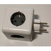Aura_Line Skirstytuvas AURA LINE, 4 vt., 2USB C, 1,5m