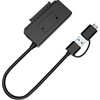 Conceptronic ABBY21B kišenė, lyties keitiklis / USB Type-A SATA 22 kontaktų laidas, juoda