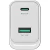 Conceptronic ALTHEA20W45 2 prievadų 45 W GaN USB PD įkroviklis, USB-C x 1, USB-A x 1, QC 3.0, PPS, PD 3.0, skirtas naudoti patalpose, AC, 20 V, baltas