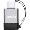 BWOO adapteris BZ-35 USB į USB-C pilkas OTG