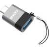 BWOO adapteris BZ-35 USB į USB-C pilkas OTG