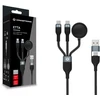 Conceptronic ETTA08B15 kabelis USB USB 2.0 1,5 m USB A 2 x USB C Juodos spalvos