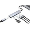 Šakotuvas „Conceptronic DONN28G“ prijungimo stotis laidinė USB 3.2 Gen 1 (3.1 Gen 1) Type-C pilka