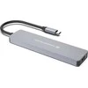 Šakotuvas Carruzzo Conceptronic DONN28G Vielinis USB 3.2 Gen 1 (3.1 Gen 1) Type-C Pilka
