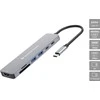 Šakotuvas „Conceptronic DONN28G“ prijungimo stotis laidinė USB 3.2 Gen 1 (3.1 Gen 1) Type-C pilka