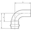 Conex Pressure Bow 90 ° mm serija B Spausdinti vario 35 mm (P50010500000)
