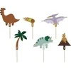 Congeepl PartyDeco dinozaurų torto papuošimai 8-12 cm mišinio A6 25912