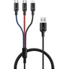 CONNECT IT Magnetic PowerLink 3in1 laidas (USB-C/Lightning/MicroUSB), 2m