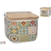 Sāls trauks ar bambusa vāku 12 x 12 5 x 11 cm KITCHEN&amp;GO ()