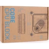 Alphacool Core aušinimo bloko techninė pakuotės schema