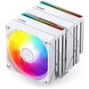 Jonsbo CB80 procesoriaus aušintuvas, dvigubo bokšto, 2 x 120 mm, PWM, RGB – baltas