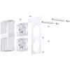 Jonsbo NF-2 RAM cooler, ARGB – baltos spalvos