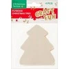 Craft With Fun Kalėdinė dekoracija iš medžio EGLĖ, 4vnt
