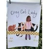 Crocodile Creek Virtuvinis rankšluostis TT38 Crazy Cat Lady Kociara
