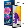 „Crong 7D Nano Flexible Glass“ – viso ekrano apsaugantis hibridinis 9H apsauginis stiklas „Samsung Galaxy A33 5G“ telefonui.