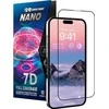 Crong 7D nano lankstus stiklas – pilnai dengianti hibridinė ekrano apsauga 9H iPhone 14 Pro Max
