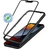 Crong Anti-Bacterial 3D Armor Glass – 9H grūdintas stiklas visam iPhone 13 mini + montavimo rėmelio ekranui