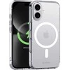 Dėklas Crong Clear MAG Cover su iPhone 16 Plus permatomomis
