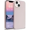 Crong Color Cover skystas silikoninis dėklas, skirtas iPhone 14/13 (smėlio rožinis)