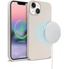 Crong Color Cover Magnetic - Dėklas iPhone 14 / iPhone 13 MagSafe (akmens smėlio spalvos)