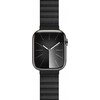 Crong Eclipse – Leather magnetic apyrankė skirta Apple Watch 44/45/46/49 mm juodas