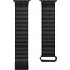 Crong Eclipse – Leather magnetic apyrankė skirta Apple Watch 44/45/46/49 mm juodas