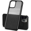 Crong Hybrid Carbon - Protective dėklas skirtas Apple iPhone SE / 8 / 7 juodas
