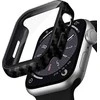 Crong Hybrid Watch Case - dėklas su stiklu skirtas Apple Watch 45mm Carbon