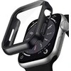 Crong Hybrid Watch Case - dėklas su stiklu skirtas Apple Watch 44mm Juodas