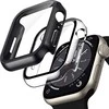 Crong Hybrid Watch Case - dėklas su stiklu skirtas Apple Watch 41mm Clear