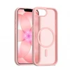 Dėklas Crong Hybrid Matte Magnetic - MagSafe Case iPhone 17e / 16e (Rožinė)