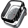Crong Hybrid Watch Case - dėklas su stiklu skirtas Apple Watch 44mm Carbon