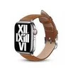 Crong Išmaniojo laikrodžio Apple odinis dirželis, Rudos spalvos, 42/44/45/49mm